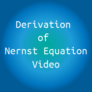 Derivation of Nernst Equation - VTU 1st Semester Chemistry - Video